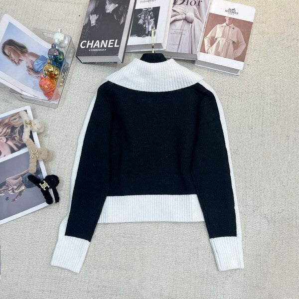 ZIP-UP KNIT CARDIGAN