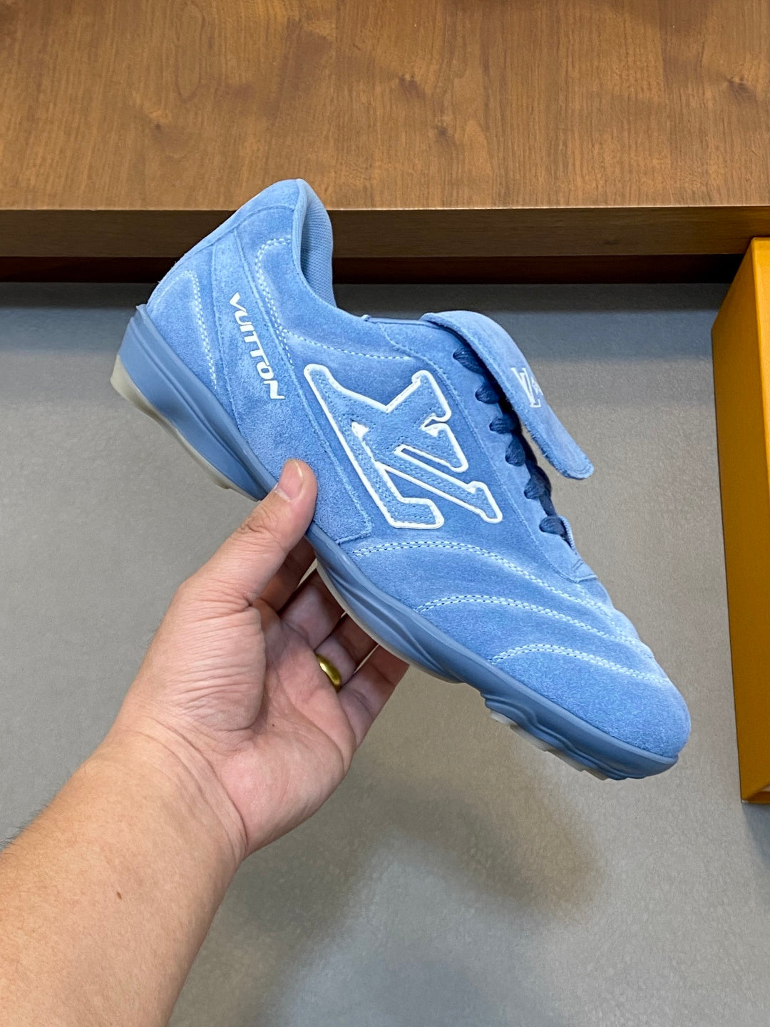 BLUE SUEDE SNEAKERS