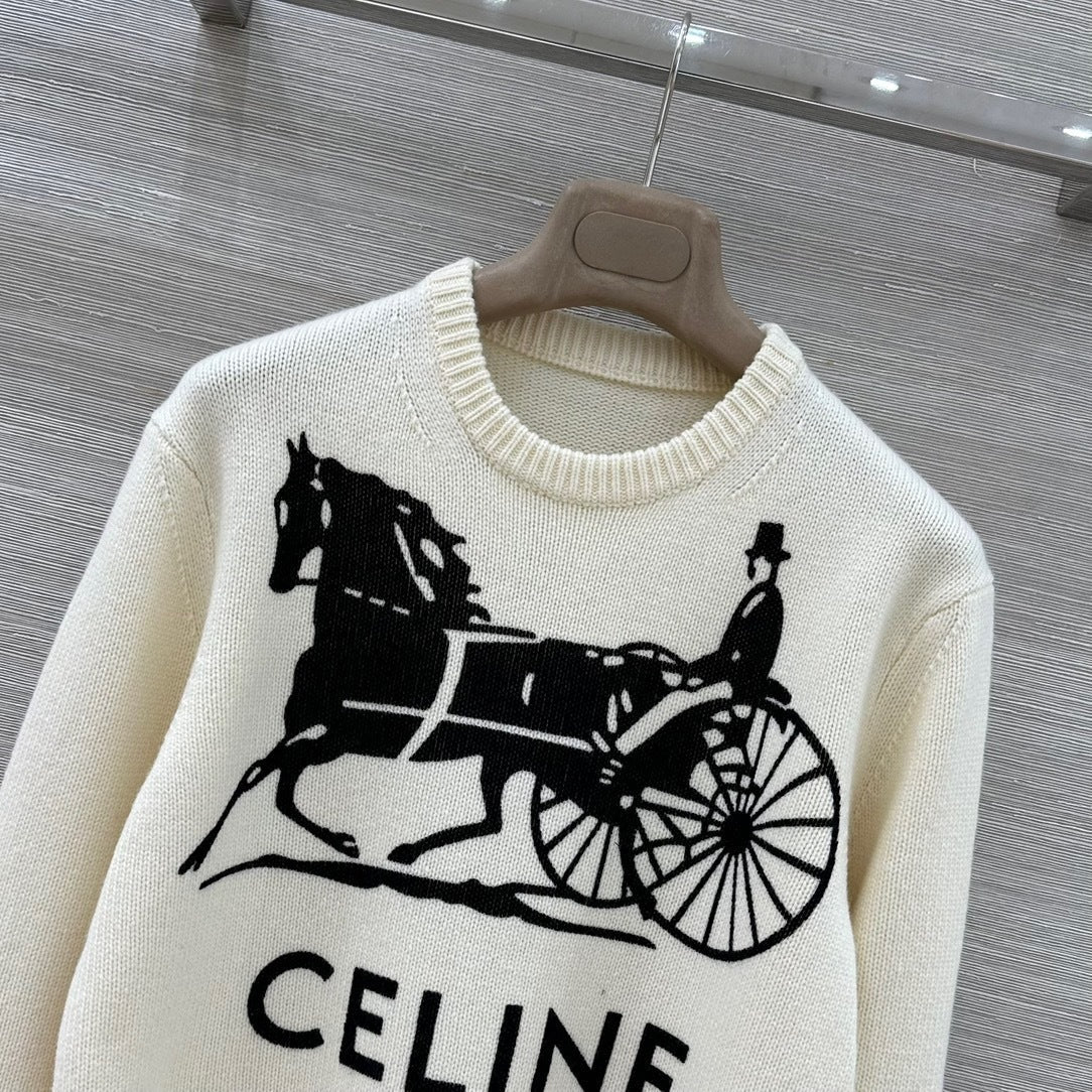 GRAPHIC KNIT SWEATER