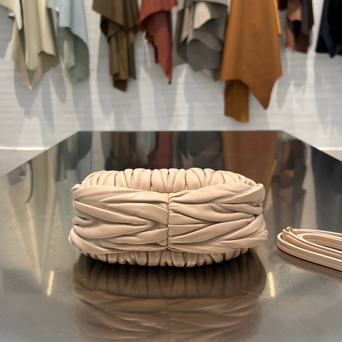 IVORY MATELASSÉ HOBO