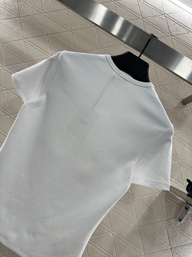 LOGO FITTED CREW NECK T-SHIRT