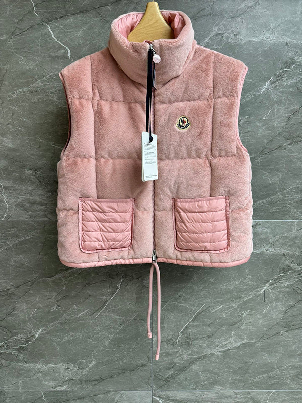 SHERPA QUILTED ZIP VEST