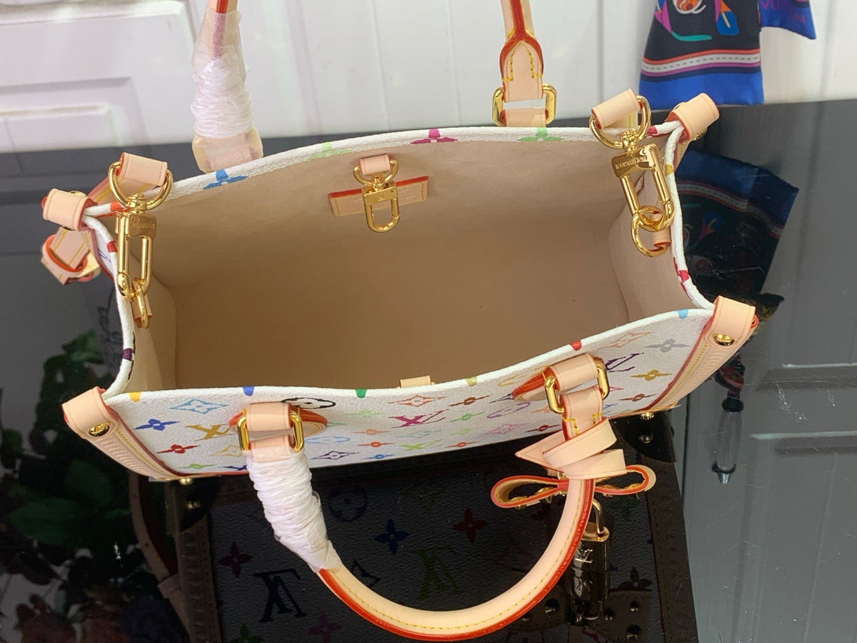 COLORBLOCK MONOGRAM TOP HANDLE TOTE