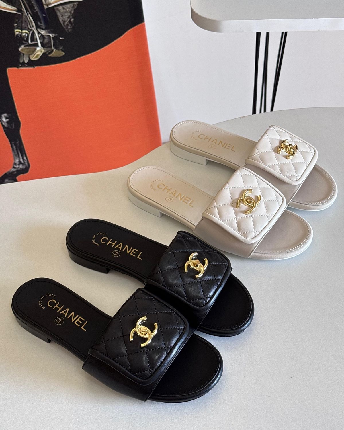 GOLD-TONE SANDALS
