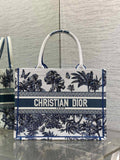 LARGE CANVAS TOTE WITH BOTANICAL PRINT
