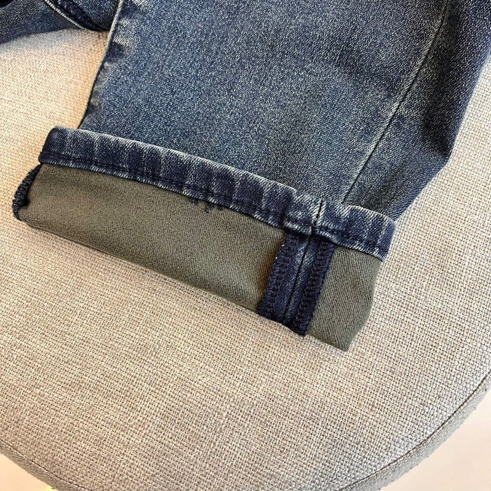 SLIM FIT WASHED DENIM JEANS