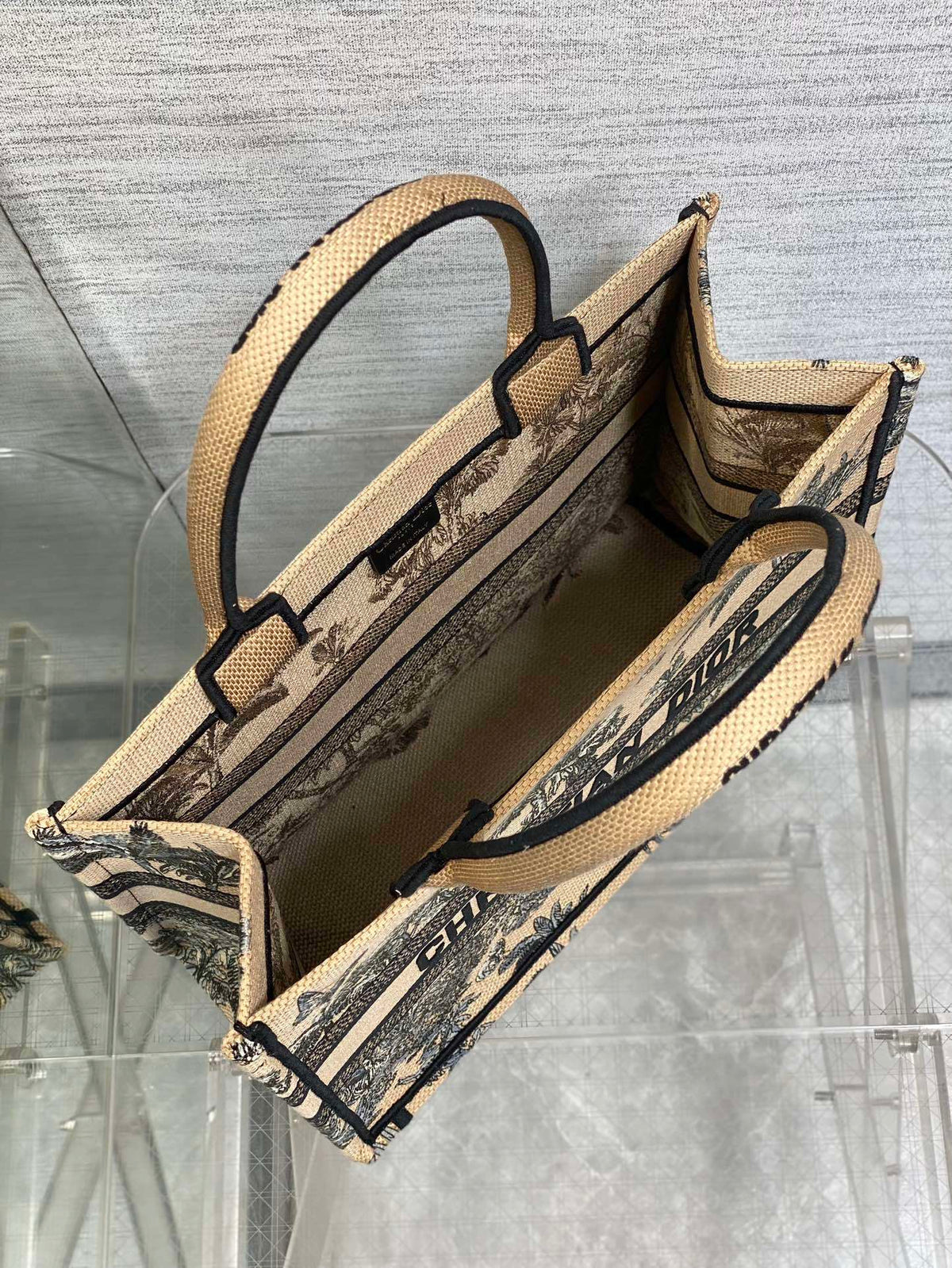 CANVAS TOTE BAG WITH BOTANICAL PRINT