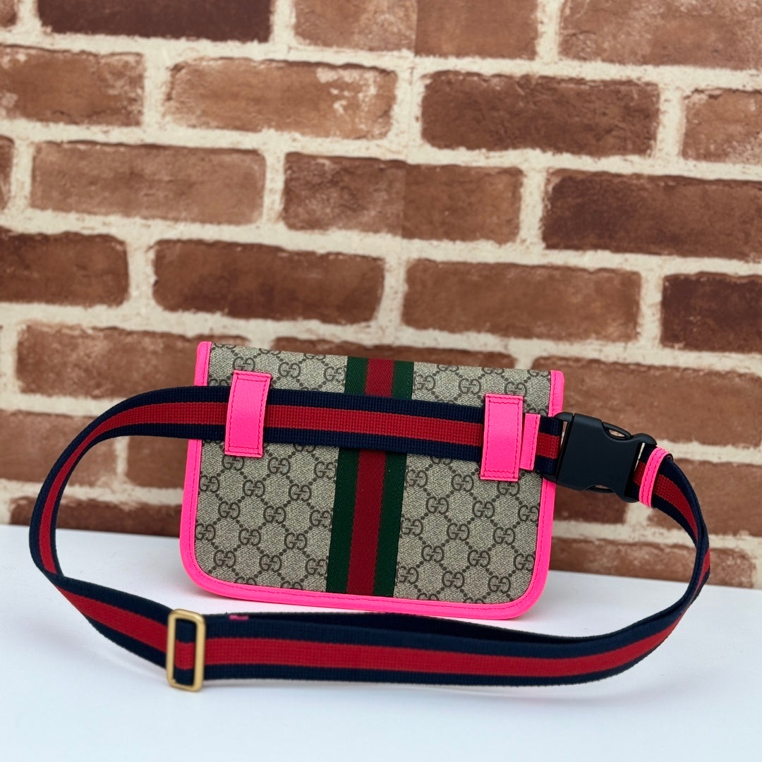 STRIPE MINI BELT BAG – PINK EDITION
