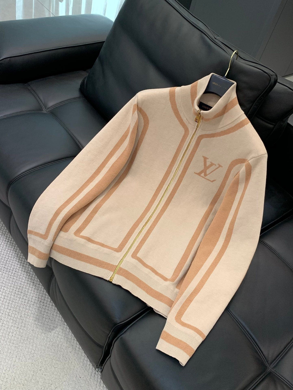 ZIP-UP KNIT TRACK JACKET