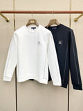 MINIMAL CREWNECK SWEATSHIRT WITH CONTRAST STITCHING
