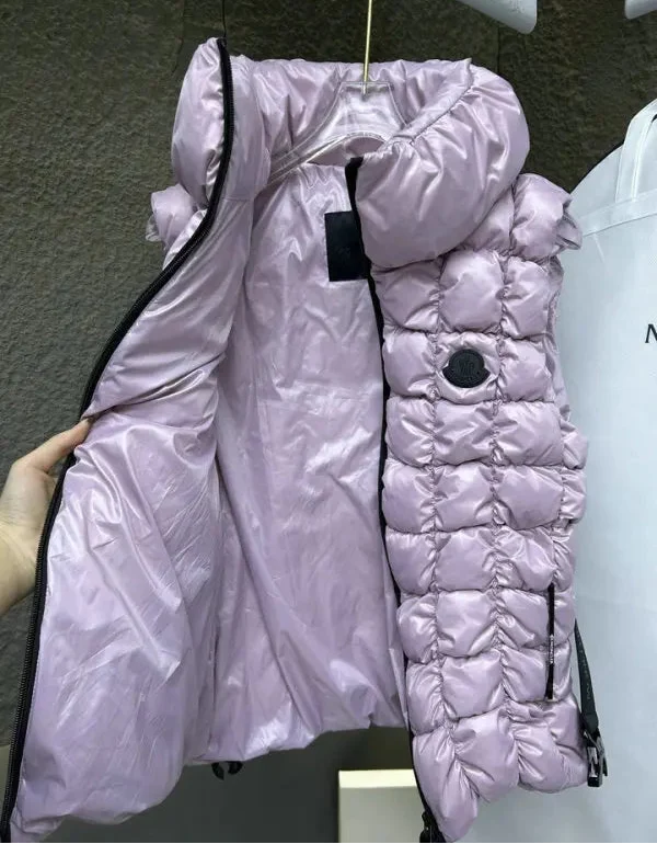 BELTED QUILTED HOODED PUFFER VEST
