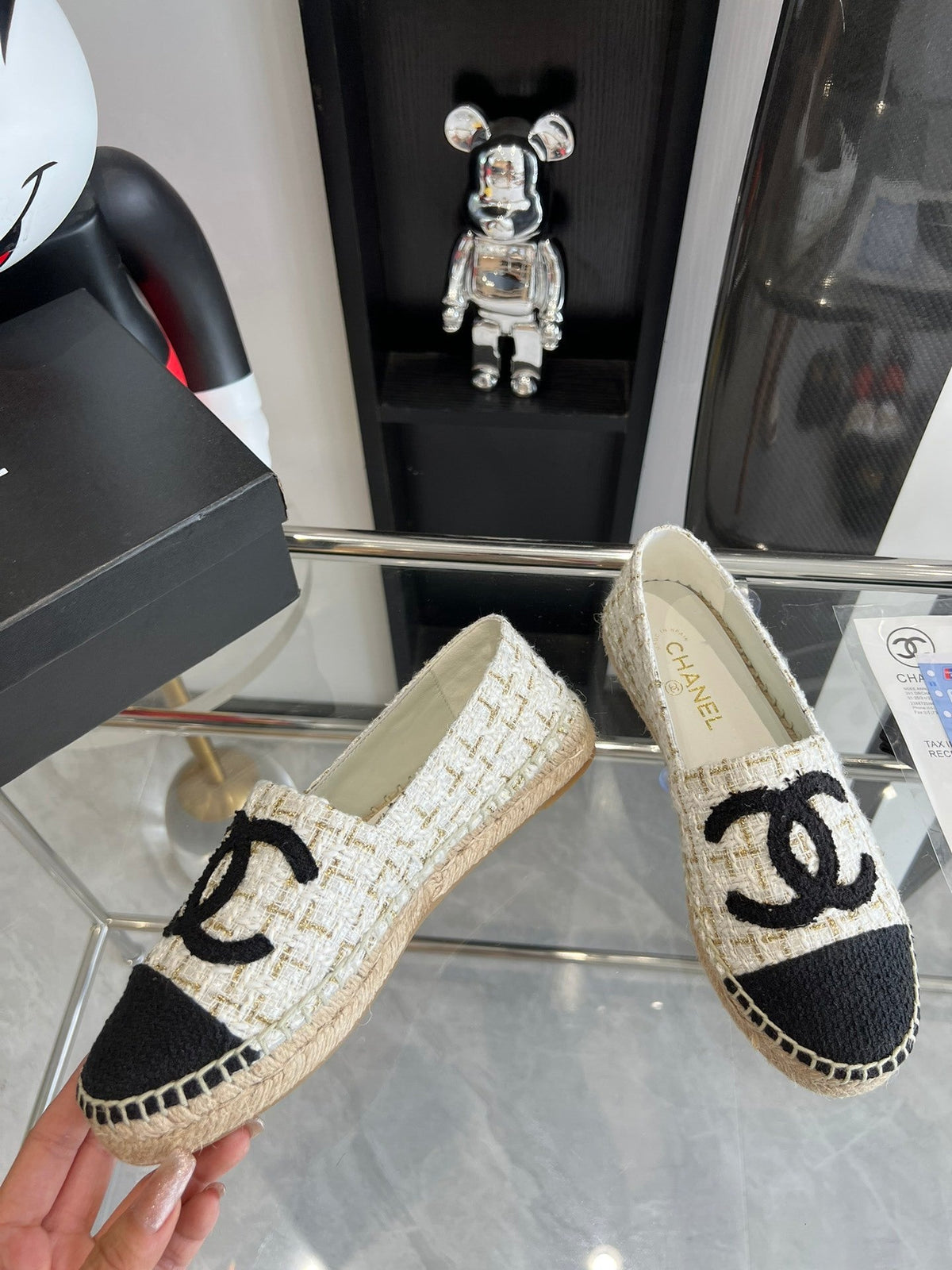 CLASSIC TWEED LOGO ESPADRILLE FLATS