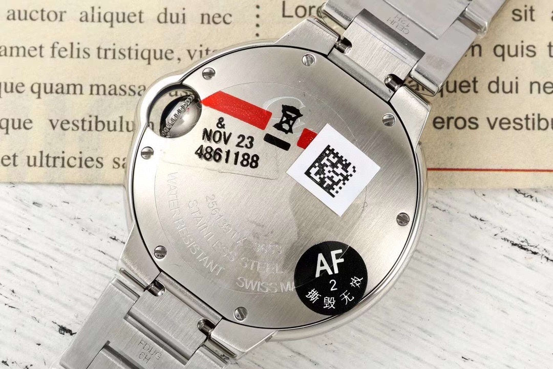SILVER-TONE ROUND DIAL WATCH WITH PINK FACE
