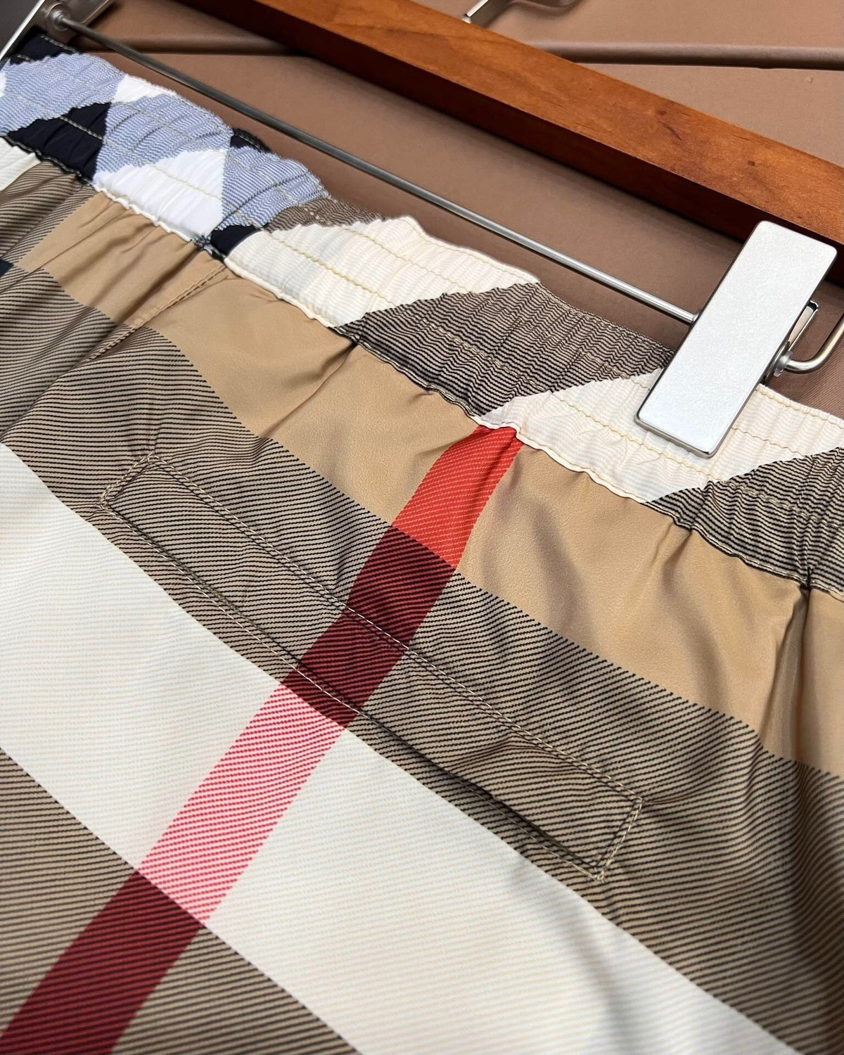 CLASSIC CHECK SWIM SHORTS