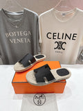 BLACK ESPADRILLE H-STYLE SANDALS