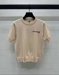 SOFT KNIT LOGO SHORT-SLEEVE SWEATER