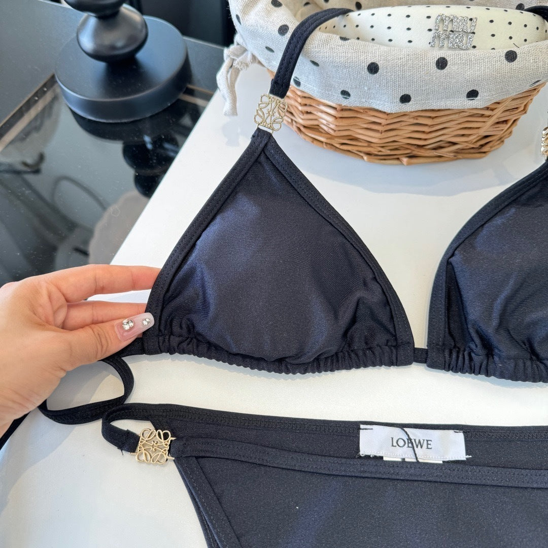 CLASSIC BLACK TRIANGLE BIKINI SET