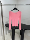 RIBBED LONG SLEEVE TOP