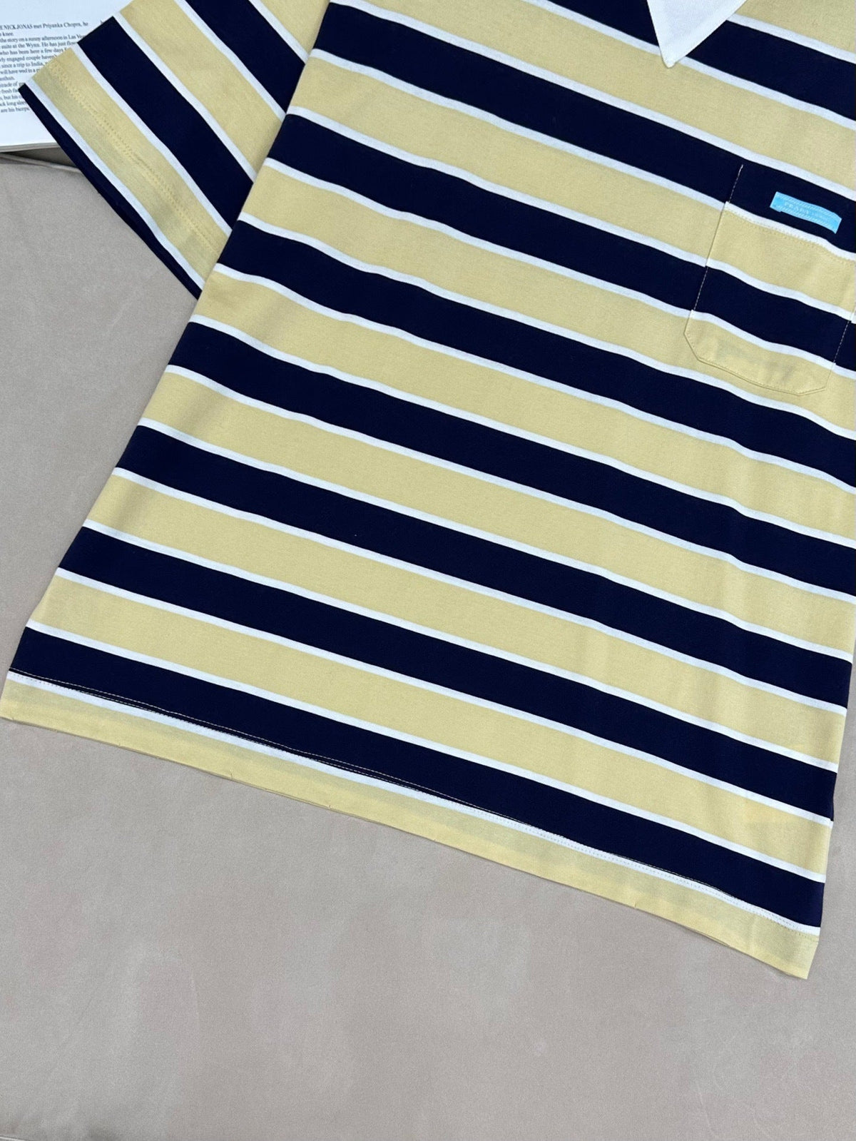 STRIPED POCKET T-SHIRT