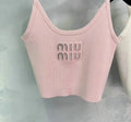 BEADED LOGO CAMI CROP TOP