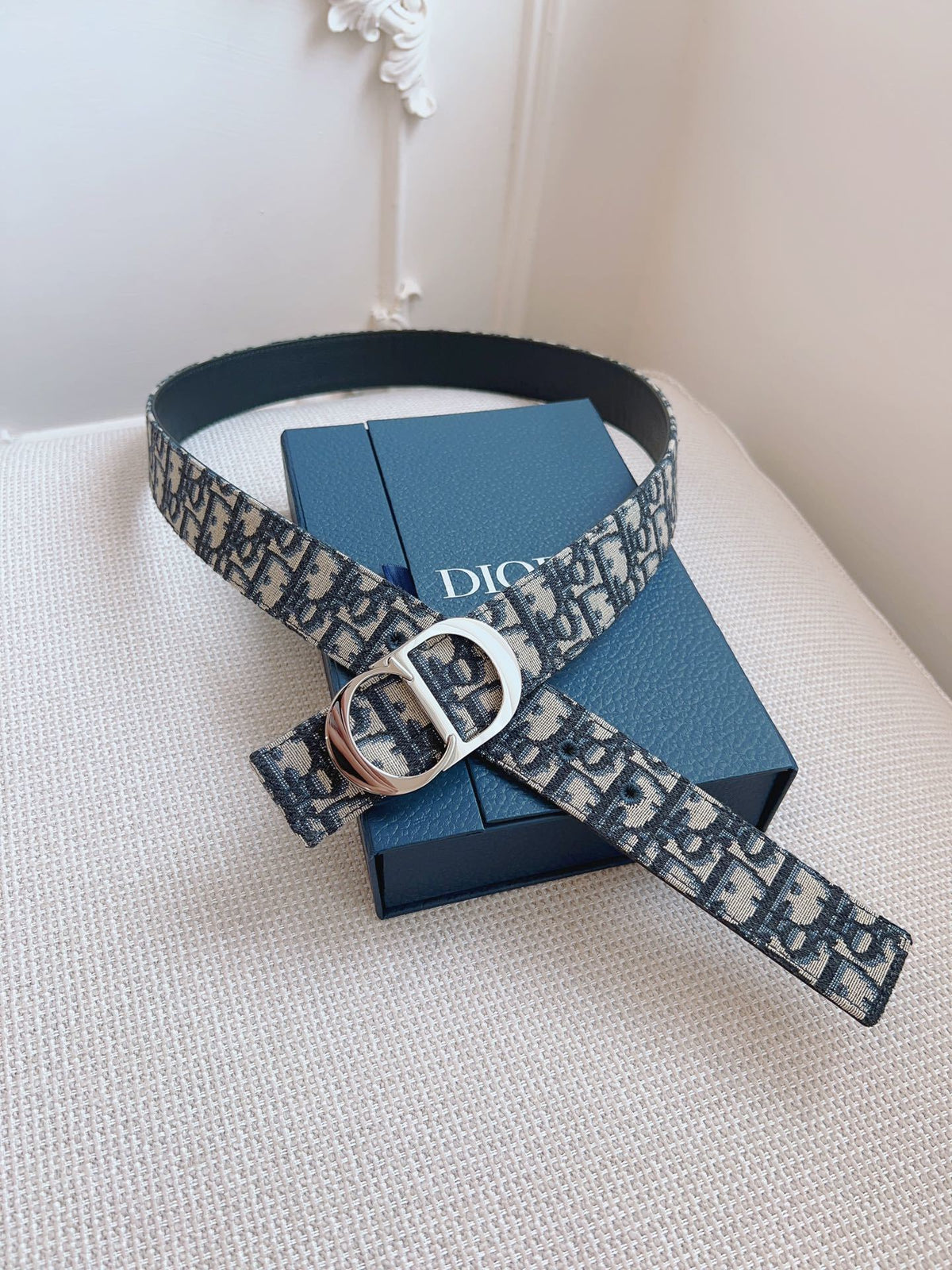 SIGNATURE CANVAS BELT – SILVER BUCKLE EDITION