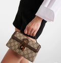 VINTAGE CANVAS TOP-HANDLE CROSSBODY BAG