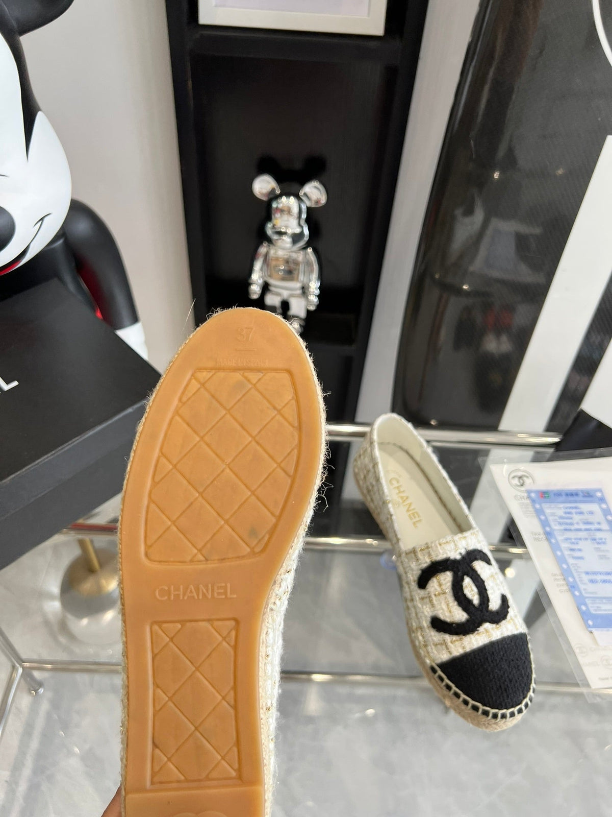 CLASSIC TWEED LOGO ESPADRILLE FLATS