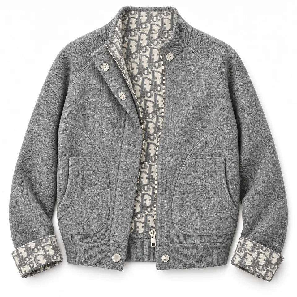 PATTERNED ZIP JACKET