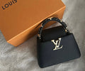 STRUCTURED TOP HANDLE BAG WITH GOLD LOGO