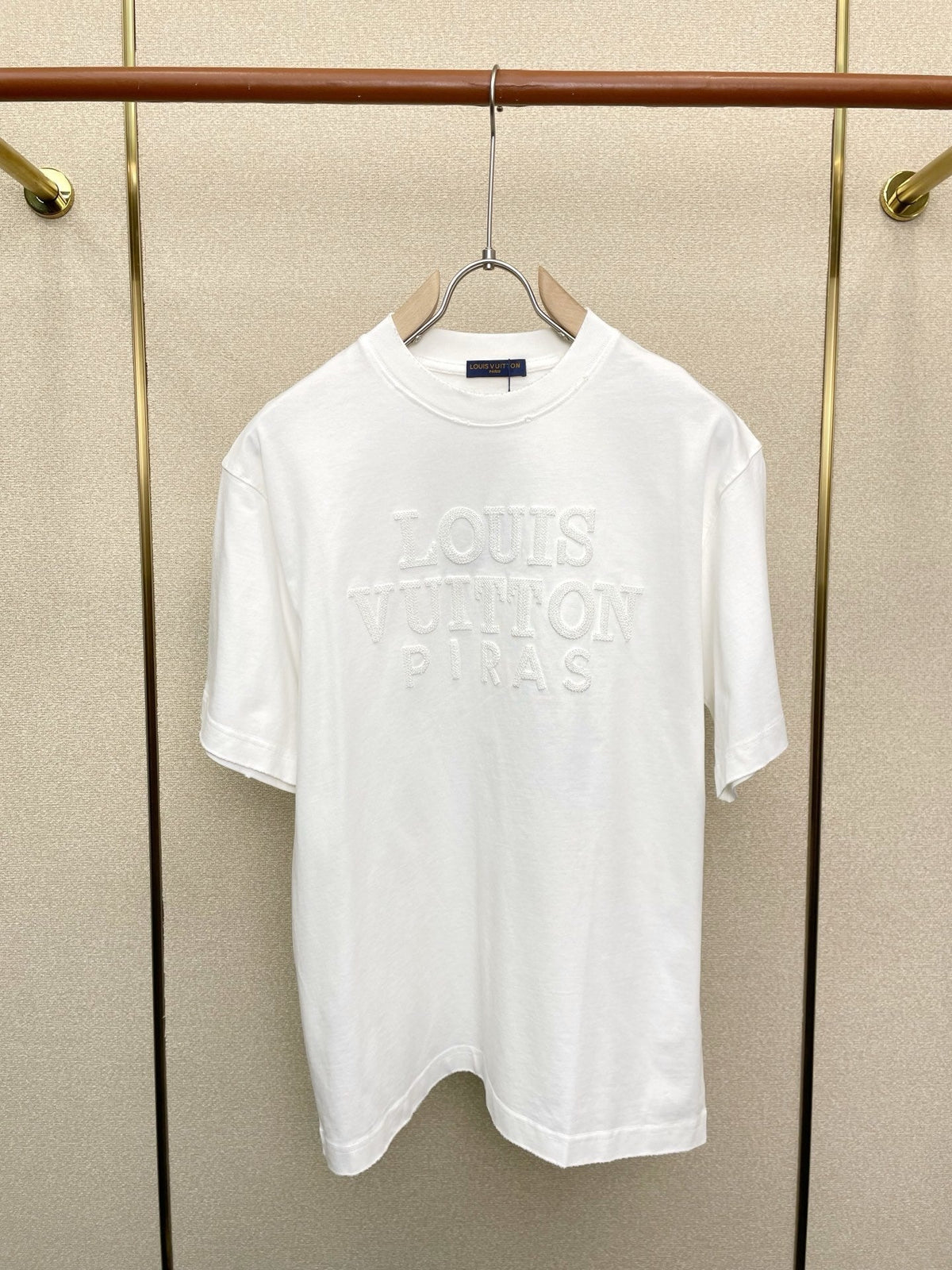 EMBOSSED LOGO COTTON T-SHIRT