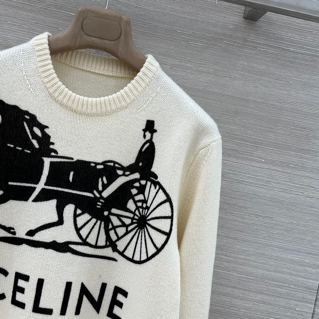 GRAPHIC KNIT SWEATER