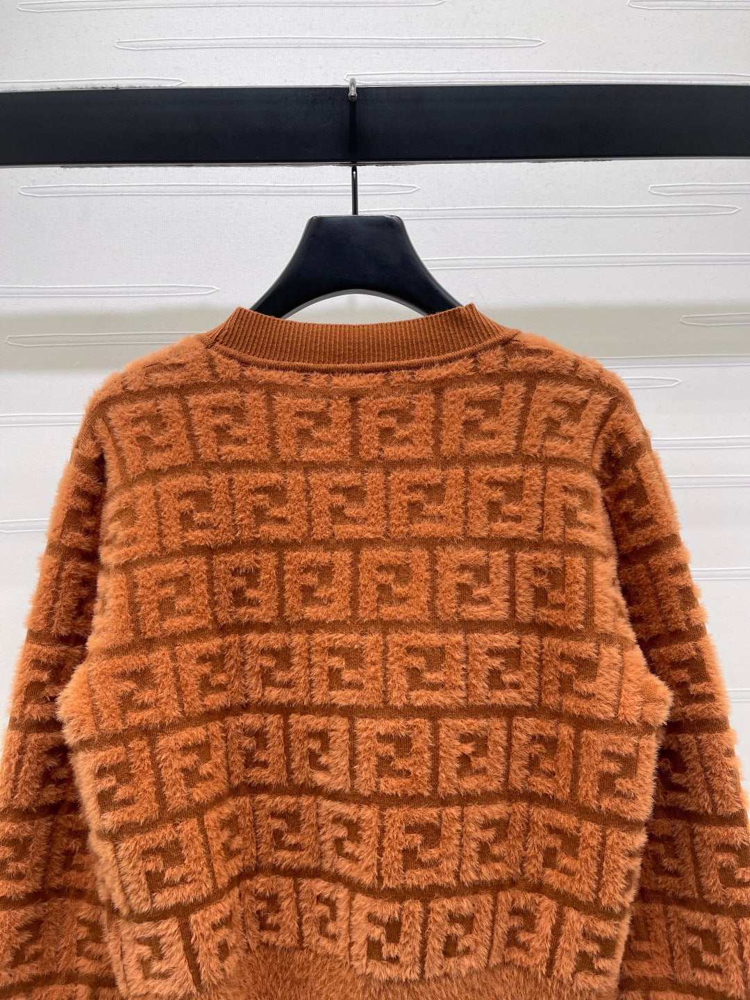 FUZZY KNIT V-NECK CARDIGAN
