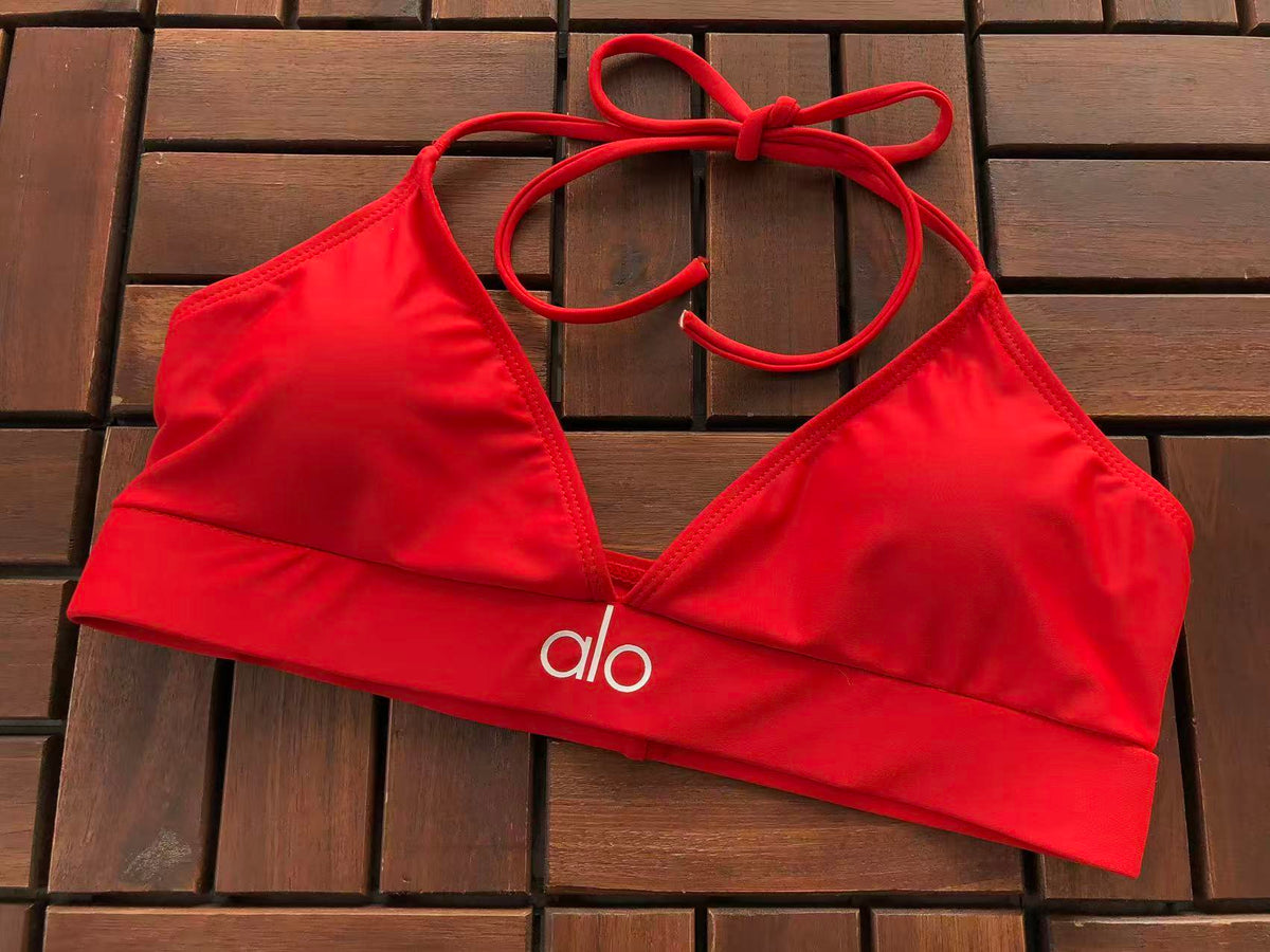 HALTER SPORTS BRA & HIGH-WAIST LEGGINGS SET