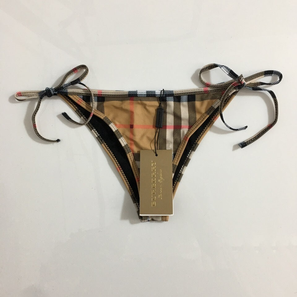 CLASSIC CHECK STRING BIKINI SET