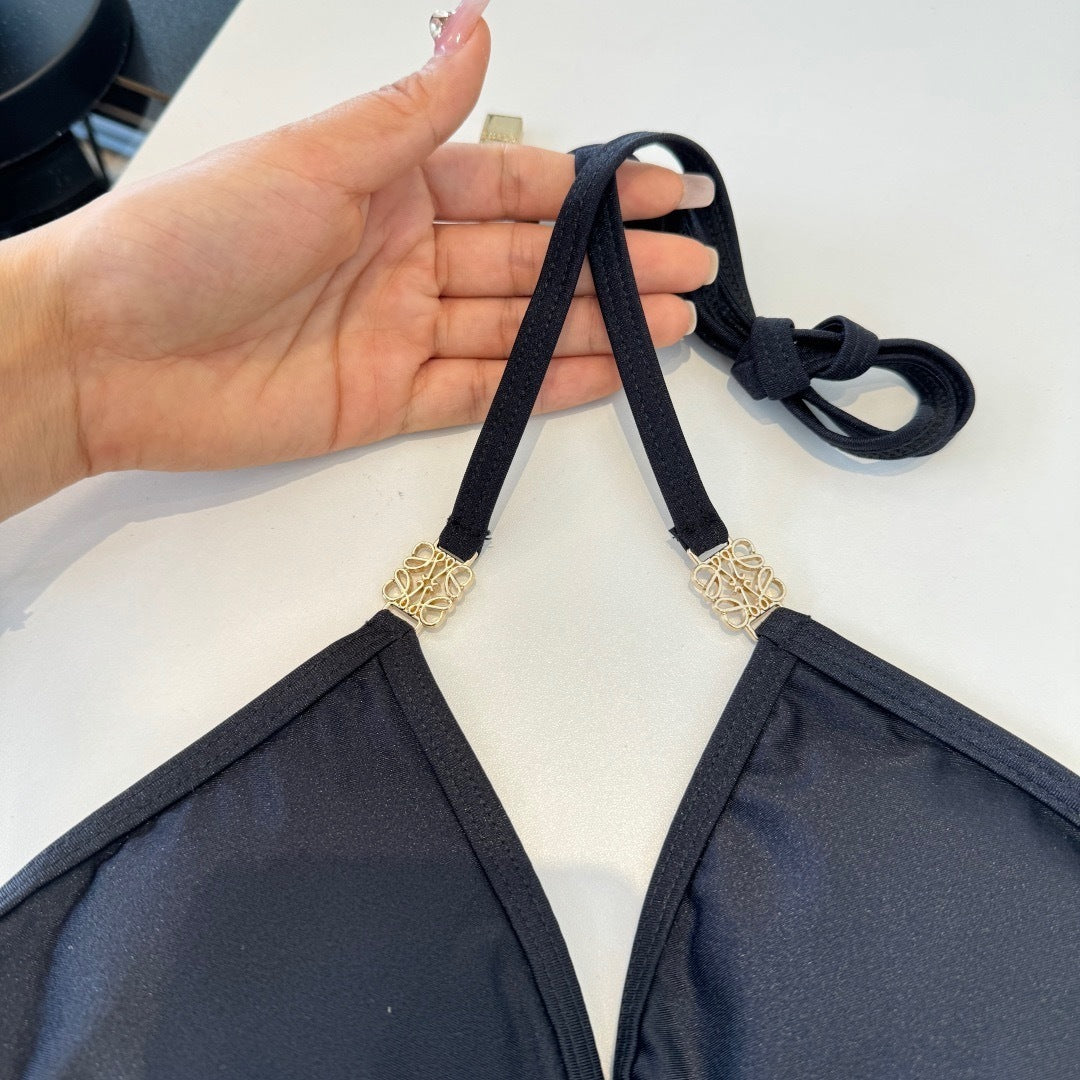 CLASSIC BLACK TRIANGLE BIKINI SET