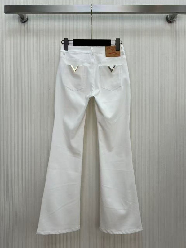 HIGH-WAIST FLARE PANTS