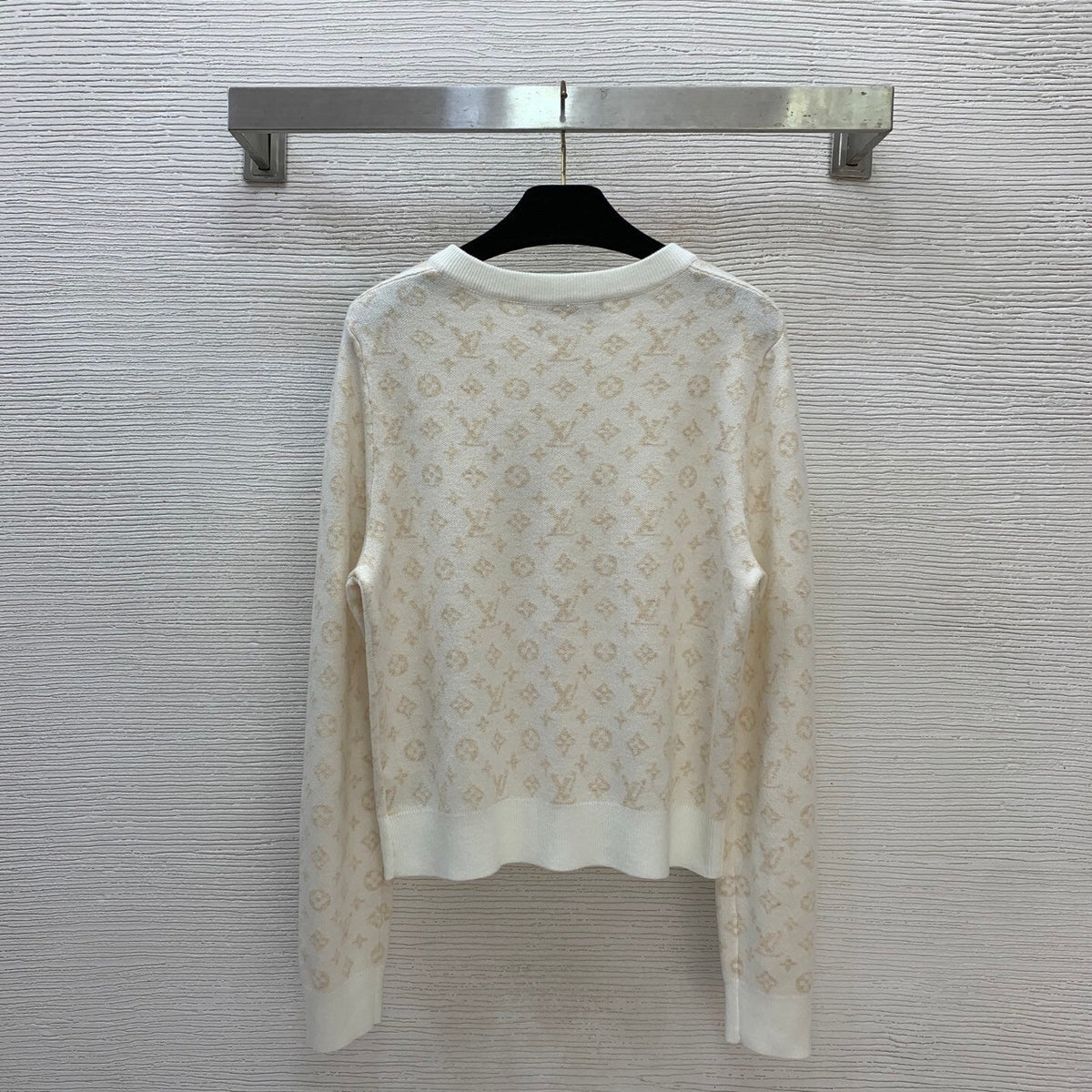 MONOGRAM KNIT BUTTON CARDIGAN