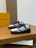 MULTICOLOR SNAKESKIN LOW-TOP SNEAKERS
