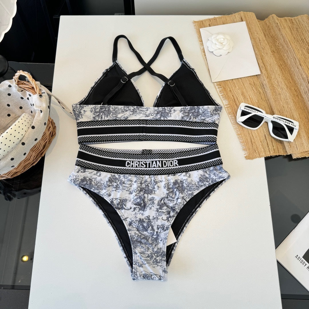 MONOCHROME LOGO BAND BIKINI SET