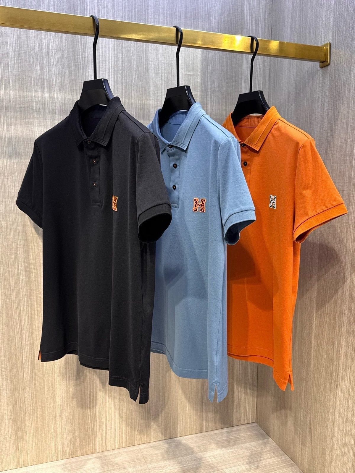 CLASSIC POLO SHIRTS WITH EMBROIDERED CHEST DETAIL