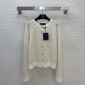 MONOGRAM KNIT BUTTON CARDIGAN