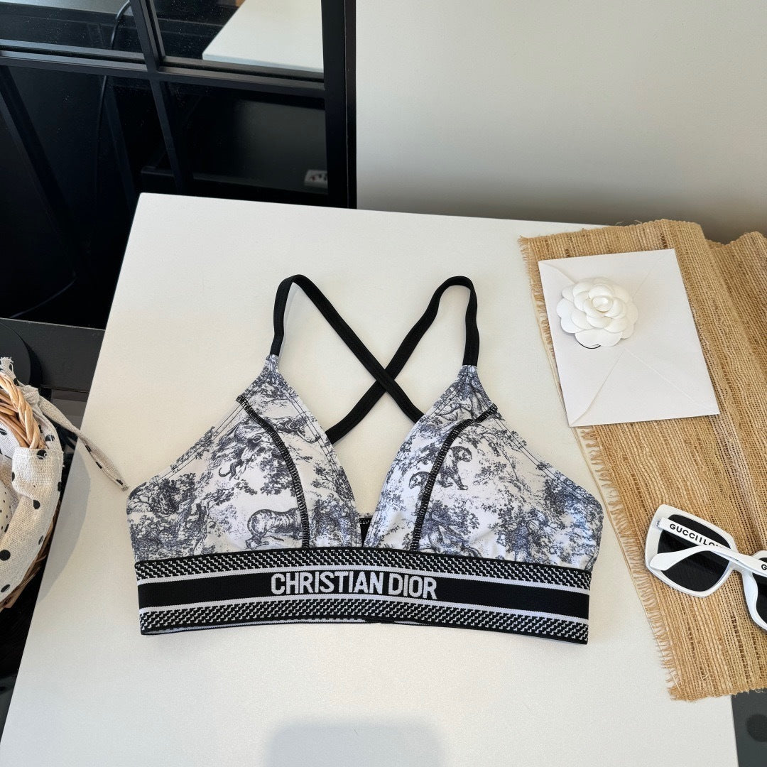 MONOCHROME LOGO BAND BIKINI SET