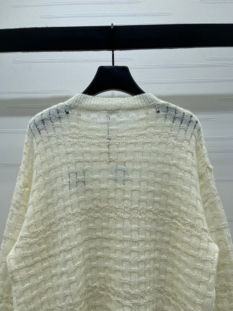 TEXTURED KNIT BUTTON CARDIGAN