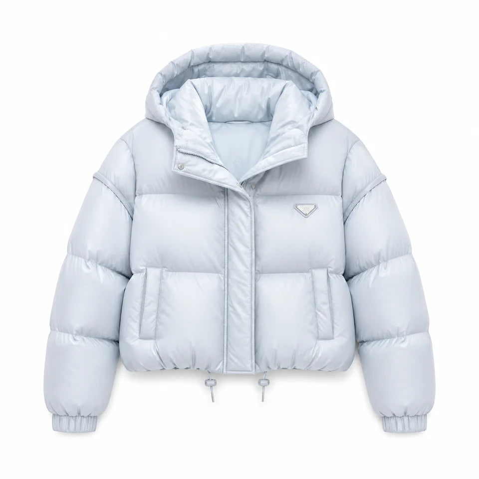 CROPPED HOODED PUFFER