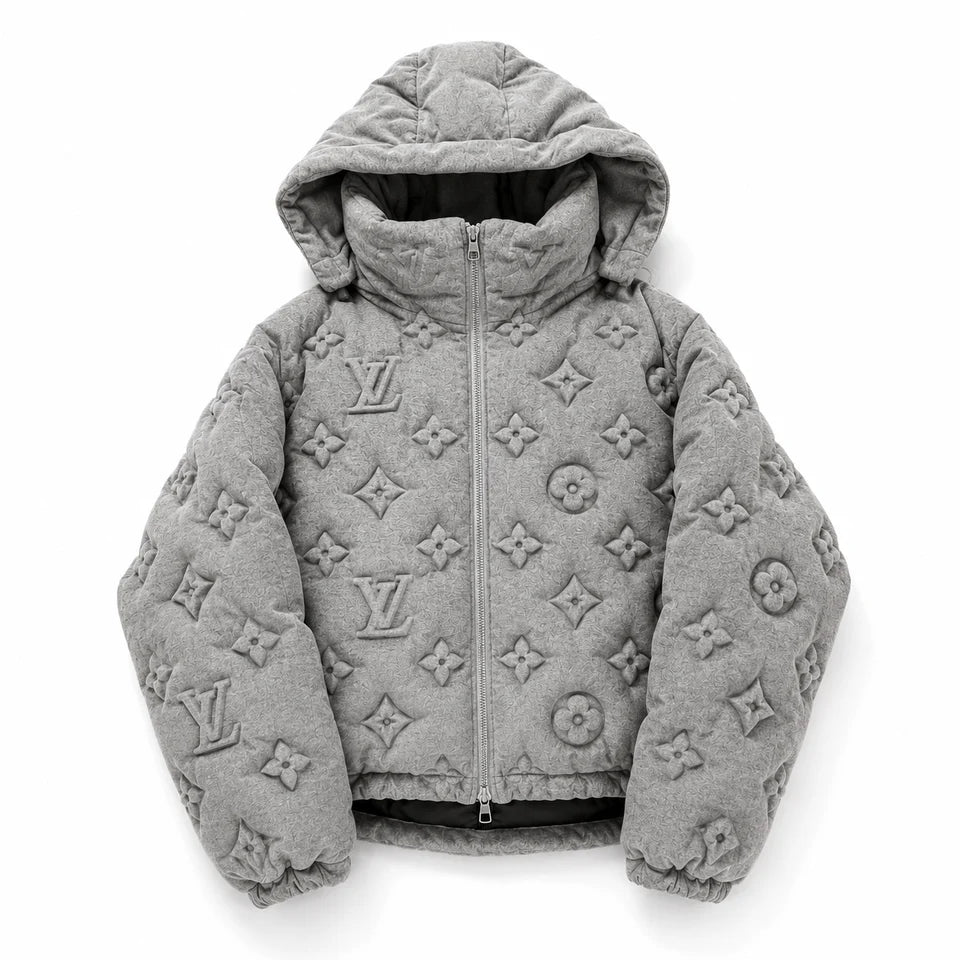 EMBOSSED PUFFER JACKET