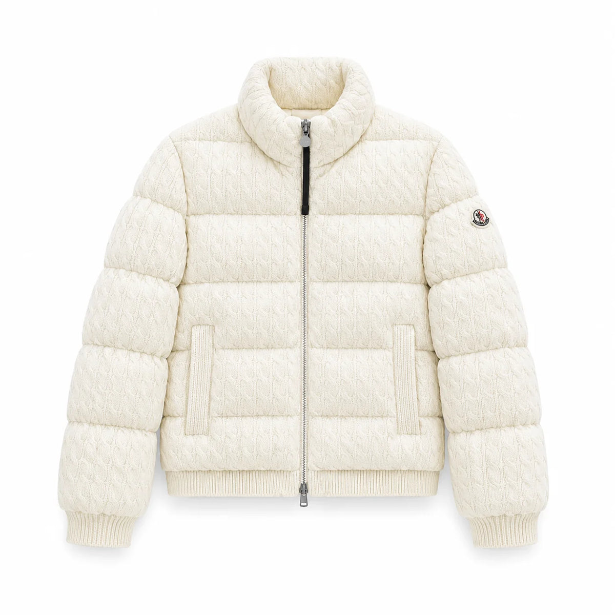 CABLE KNIT PUFFER