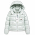 GLOSSY HOODED PUFFER