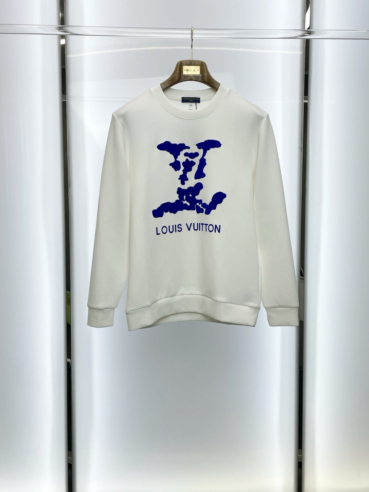 CREWNECK SWEATSHIRT WITH BOLD ABSTRACT GRAPHIC