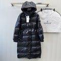 LONG HOODED QUILTED PUFFER COAT