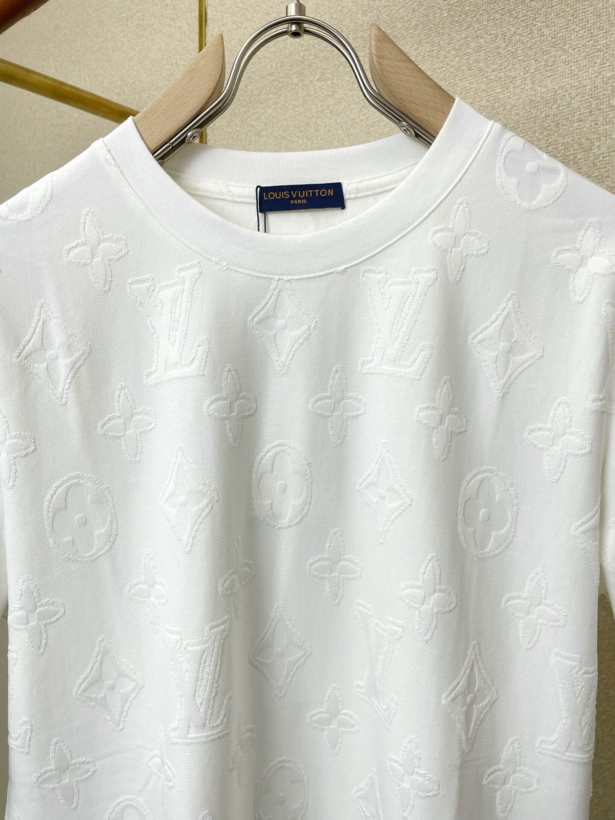 EMBOSSED MONOGRAM COTTON T-SHIRT
